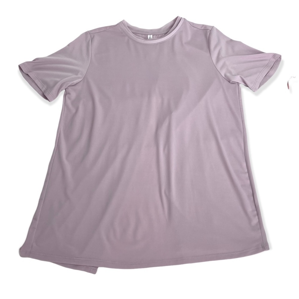 Fabletics Vivienne Cross Back Mauve Tee. Size Xs - image 6